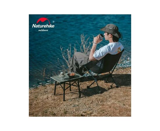 Туристичний стіл Naturehike CNH22JU050 алюміній світло-коричневий (6975641885320), зображення 7 Туристичний стіл Naturehike CNH22JU050 алюміній світло-коричневий (6975641885320), зображення 7