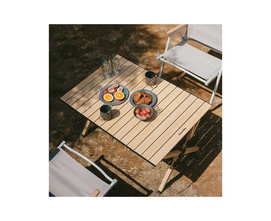 Туристичний стіл Naturehike CNK2300JU010 розмір S алюміній бежевий (6976023926938), зображення 4 Туристичний стіл Naturehike CNK2300JU010 розмір S алюміній бежевий (6976023926938), зображення 4