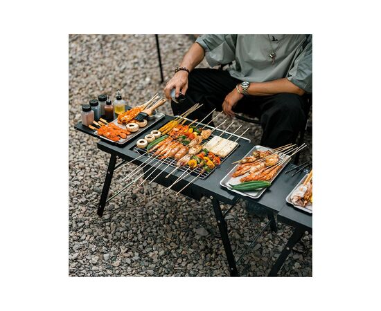 Туристический стол Naturehike для барбекю сталевий CNK2300CW014 чорний (6976023923289), изображение 5 Туристический стол Naturehike для барбекю сталевий CNK2300CW014 чорний (6976023923289), изображение 5