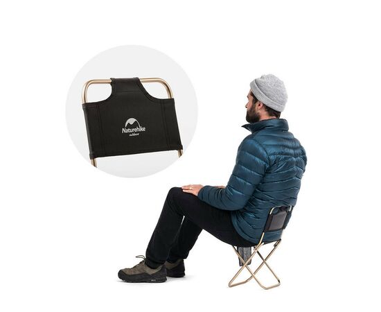 Стул складной Naturehike MZ01 NH18M001-Z чорний (6927595733806), изображение 3 Стул складной Naturehike MZ01 NH18M001-Z чорний (6927595733806), изображение 3