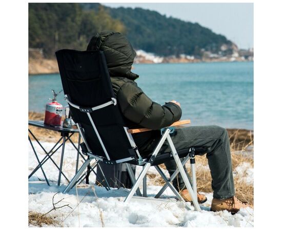 Кресло складное Naturehike NH17T003-Y алюміній чорний (6927595724934), изображение 9 Кресло складное Naturehike NH17T003-Y алюміній чорний (6927595724934), изображение 9