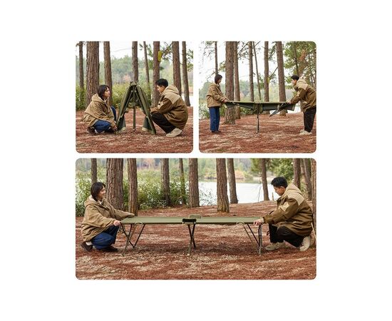 Розкладачка Naturehike CNH22JU033, сталь, зелений (6975641888543), зображення 6 Розкладачка Naturehike CNH22JU033, сталь, зелений (6975641888543), зображення 6