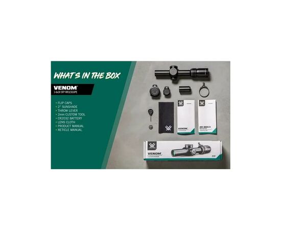 Оптичний приціл Vortex Venom 1-6x24 SFP AR-BDC3 MOA (VEN-1601) (930667), зображення 9 Оптичний приціл Vortex Venom 1-6x24 SFP AR-BDC3 MOA (VEN-1601) (930667), зображення 9