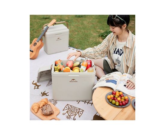 Термобокс Naturehike CNK2300BS011 24 л бежевий (6976023925665), изображение 9 Термобокс Naturehike CNK2300BS011 24 л бежевий (6976023925665), изображение 9