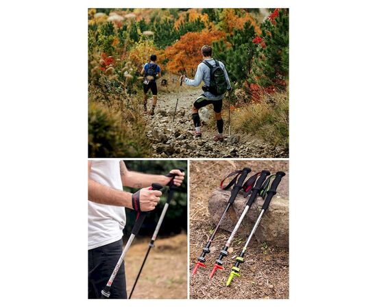Треккинговые палки Naturehike ST06 NH17D006-D 3-секційна біла 1 шт (6927595748589), изображение 9 Треккинговые палки Naturehike ST06 NH17D006-D 3-секційна біла 1 шт (6927595748589), изображение 9