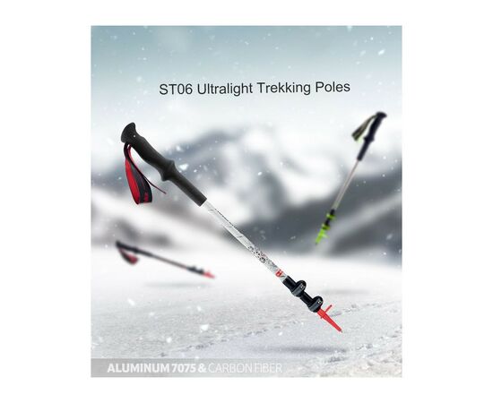 Треккинговые палки Naturehike ST06 NH17D006-D 3-секційна чорна 1 шт (6927595748596), изображение 8 Треккинговые палки Naturehike ST06 NH17D006-D 3-секційна чорна 1 шт (6927595748596), изображение 8