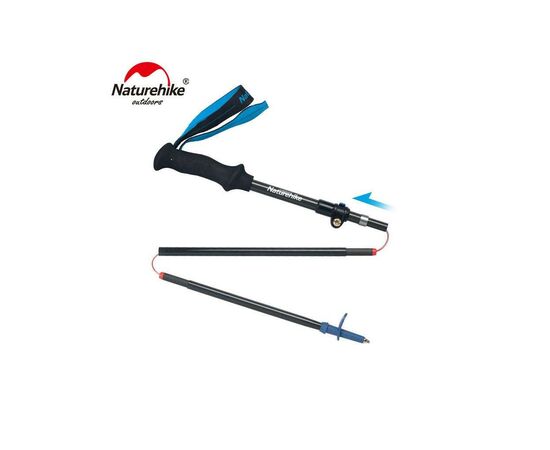 Треккинговые палки Naturehike ST07 NH18D010-Z 115-135 см блакитна 1 шт (6927595748510), изображение 2 Треккинговые палки Naturehike ST07 NH18D010-Z 115-135 см блакитна 1 шт (6927595748510), изображение 2