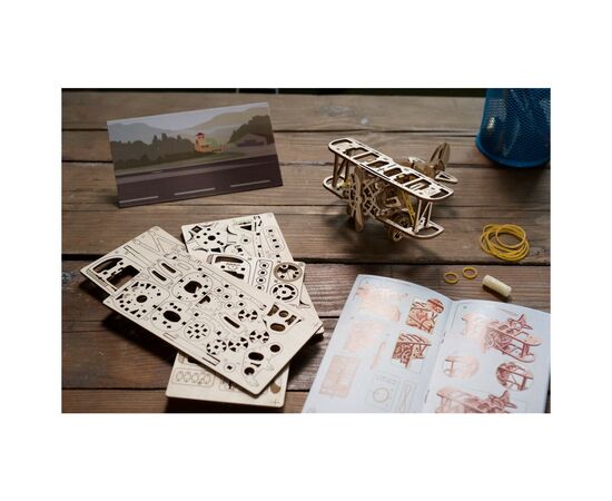 Конструктор Ugears механический Минибиплан (70159), изображение 12 Конструктор Ugears механический Минибиплан (70159), изображение 12