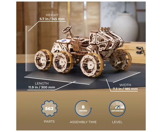 Конструктор Ugears механический Пилотируемый марсоход (70206), изображение 11 Конструктор Ugears механический Пилотируемый марсоход (70206), изображение 11