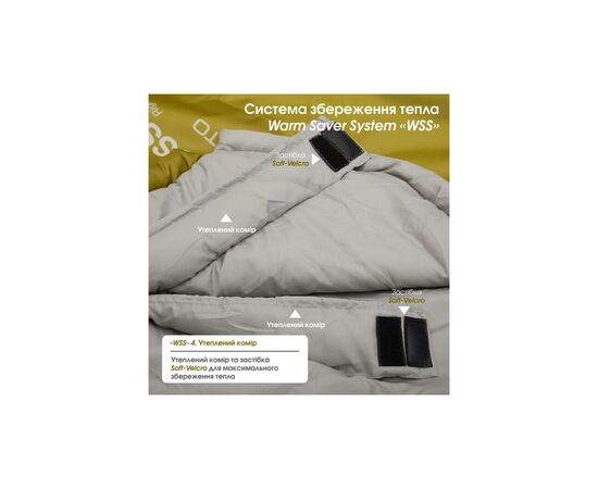 Спальный мешок Mousson PLATO R Olive (9044), изображение 10 Спальный мешок Mousson PLATO R Olive (9044), изображение 10