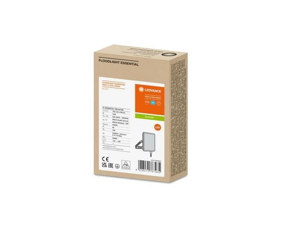 Прожектор LEDVANCE FL ESSENTIAL 10W 840 BK IP65 (4058075767935), изображение 6 Прожектор LEDVANCE FL ESSENTIAL 10W 840 BK IP65 (4058075767935), изображение 6