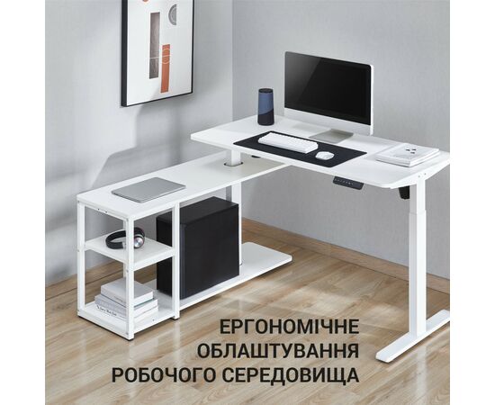 Компьютерный стол OfficePro ODE119W White (ODE119W), изображение 11 Компьютерный стол OfficePro ODE119W White (ODE119W), изображение 11