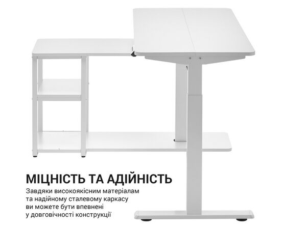Компьютерный стол OfficePro ODE119W White (ODE119W), изображение 8 Компьютерный стол OfficePro ODE119W White (ODE119W), изображение 8