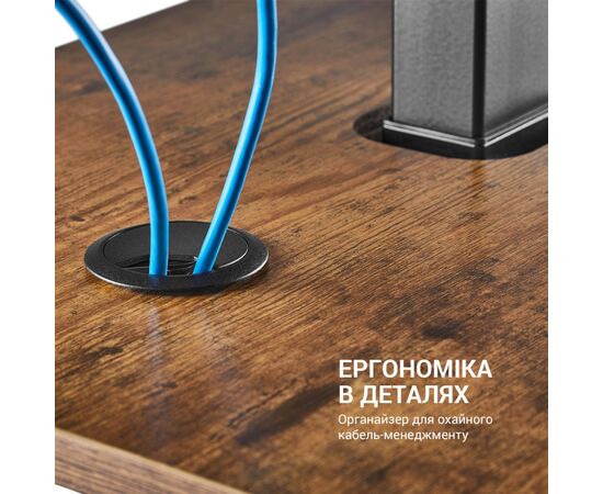 Компьютерный стол OfficePro ODE119WB Brown (ODE119WB), изображение 11