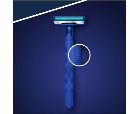 Бритва Gillette одноразовая Blue 2 Plus 5 шт (3014260283254), изображение 4 Бритва Gillette одноразовая Blue 2 Plus 5 шт (3014260283254), изображение 4