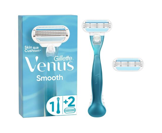 Бритва Gillette Venus Smooth с 2 сменными картриджами (3014260262693)