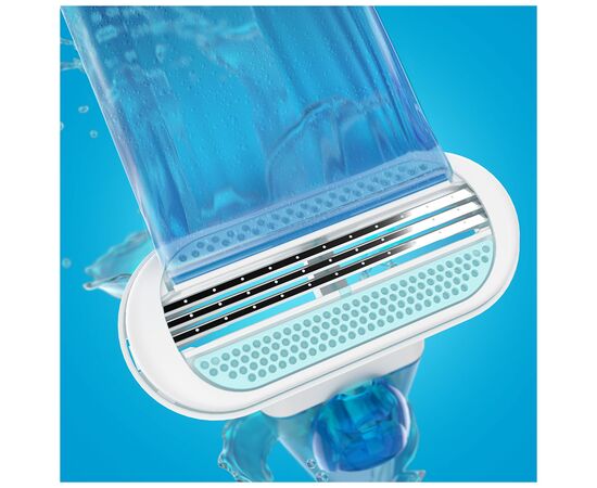 Бритва Gillette Venus Smooth станок + сменные картриджи 3 шт. (7702018469826), изображение 5 Бритва Gillette Venus Smooth станок + сменные картриджи 3 шт. (7702018469826), изображение 5