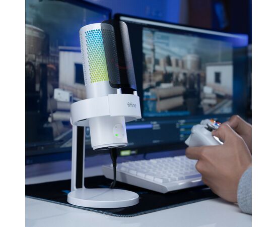 Микрофон Fifine A9W USB White (A9W), изображение 7 Микрофон Fifine A9W USB White (A9W), изображение 7