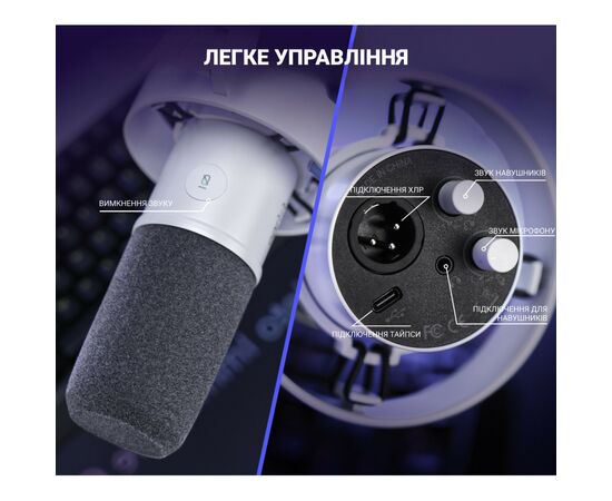 Микрофон Fifine K688W USB White (K688W), изображение 6 Микрофон Fifine K688W USB White (K688W), изображение 6