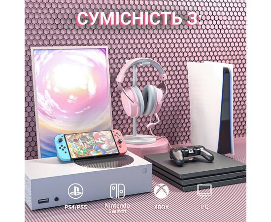 Наушники Fifine H3 RGB Pink (H3P), изображение 5 Наушники Fifine H3 RGB Pink (H3P), изображение 5