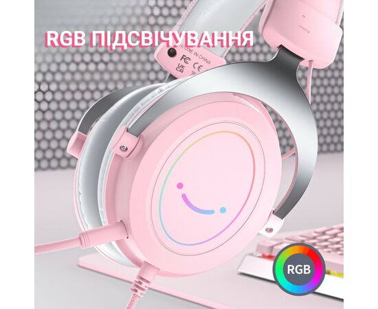 Наушники Fifine H3 RGB Pink (H3P), изображение 6 Наушники Fifine H3 RGB Pink (H3P), изображение 6