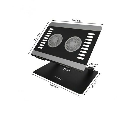 Подставка для ноутбука OfficePro LS122B, изображение 3 Подставка для ноутбука OfficePro LS122B, изображение 3