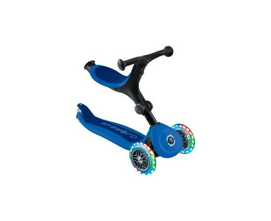 Самокат Globber Go Up Active 1+ до 20/50 кг Led синий/темно-синий (744-100), изображение 2 Самокат Globber Go Up Active 1+ до 20/50 кг Led синий/темно-синий (744-100), изображение 2