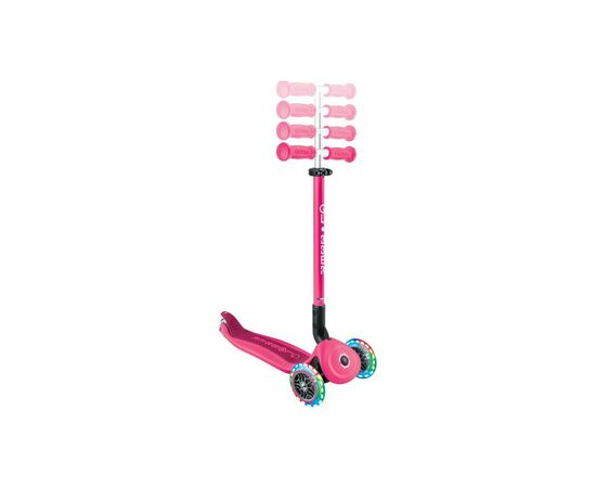 Самокат Globber Go Up Active 1+ до 20/50 кг Led фисташково-розовый (744-110), изображение 3 Самокат Globber Go Up Active 1+ до 20/50 кг Led фисташково-розовый (744-110), изображение 3