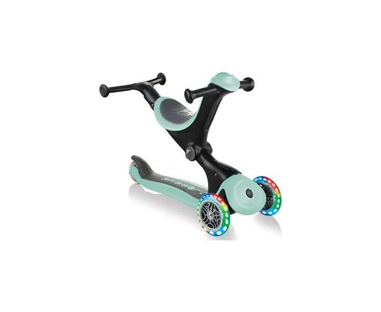 Самокат Globber Go Up Deluxe Lights 5 в 1 Led мятный (646-206), изображение 2 Самокат Globber Go Up Deluxe Lights 5 в 1 Led мятный (646-206), изображение 2