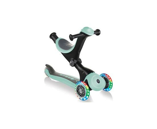 Самокат Globber Go Up Deluxe Lights 5 в 1 Led мятный (646-206), изображение 3 Самокат Globber Go Up Deluxe Lights 5 в 1 Led мятный (646-206), изображение 3