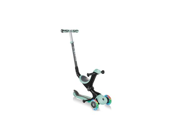 Самокат Globber Go Up Deluxe Lights 5 в 1 Led мятный (646-206)