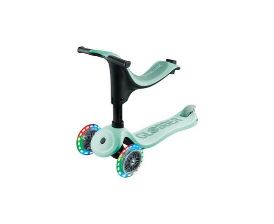 Самокат Globber Go Up Sporty Led мятно-фисташковый (452-706-4), изображение 2 Самокат Globber Go Up Sporty Led мятно-фисташковый (452-706-4), изображение 2