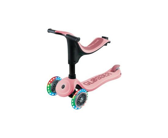 Самокат Globber Go Up Sporty Led пастельно-розовый (452-710-4), изображение 2 Самокат Globber Go Up Sporty Led пастельно-розовый (452-710-4), изображение 2
