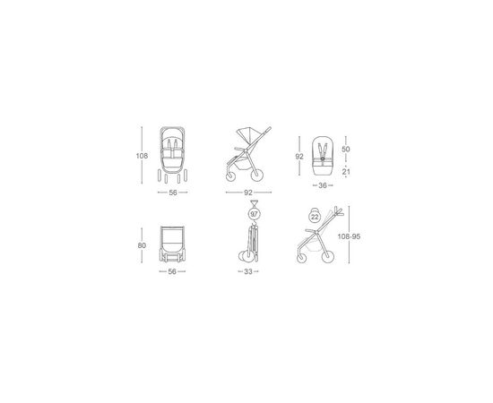 Коляска Carrello Bravo 2024 CRL-8512 Ice Blue (CRL-8512 2024 ice blue), изображение 4 Коляска Carrello Bravo 2024 CRL-8512 Ice Blue (CRL-8512 2024 ice blue), изображение 4