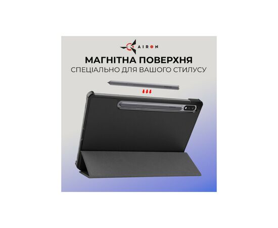 Чехол для планшета AirOn Premium Samsung Galaxy Tab S9/S9 FE 10.9'' 2023 + Film black (4822352781110), изображение 6 Чехол для планшета AirOn Premium Samsung Galaxy Tab S9/S9 FE 10.9'' 2023 + Film black (4822352781110), изображение 6