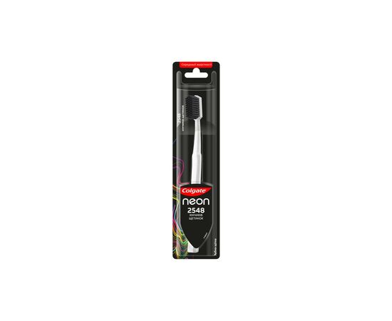 Зубная щетка Colgate Neon 2548 кончиков щетинок средней жесткости Белая (2172000000027)