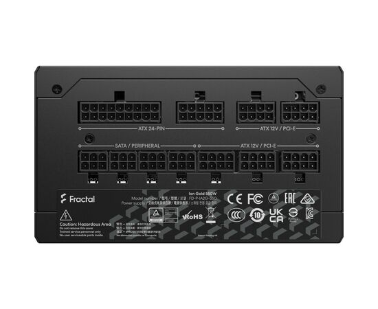 Блок питания Fractal Design 550W Ion Gold (FD-P-IA2G-550-EU), изображение 4 Блок питания Fractal Design 550W Ion Gold (FD-P-IA2G-550-EU), изображение 4