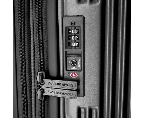 Чемодан Swissbrand Hazel (M) Charcoal (SWB_LHHAZ174M) (DAS302531), изображение 3 Чемодан Swissbrand Hazel (M) Charcoal (SWB_LHHAZ174M) (DAS302531), изображение 3