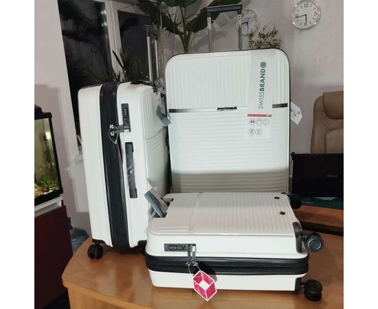 Чемодан Swissbrand Malden (L) White (SWB_LHMAL889L) (DAS302538), изображение 8 Чемодан Swissbrand Malden (L) White (SWB_LHMAL889L) (DAS302538), изображение 8