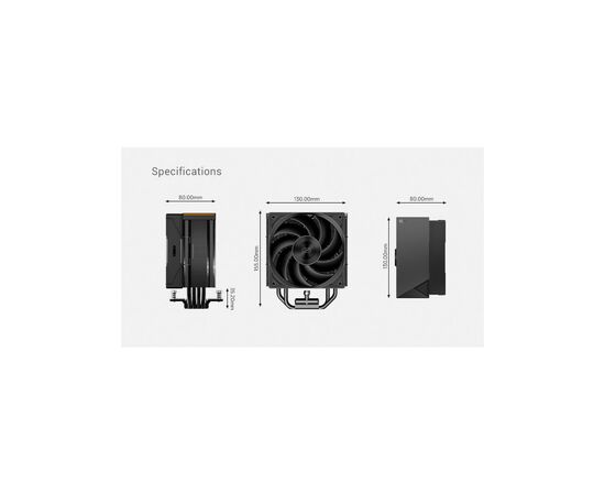 Кулер до процесора PcCooler RZ400 V2 BK, зображення 11 Кулер до процесора PcCooler RZ400 V2 BK, зображення 11