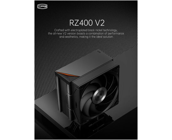 Кулер до процесора PcCooler RZ400 V2 BK, зображення 8 Кулер до процесора PcCooler RZ400 V2 BK, зображення 8