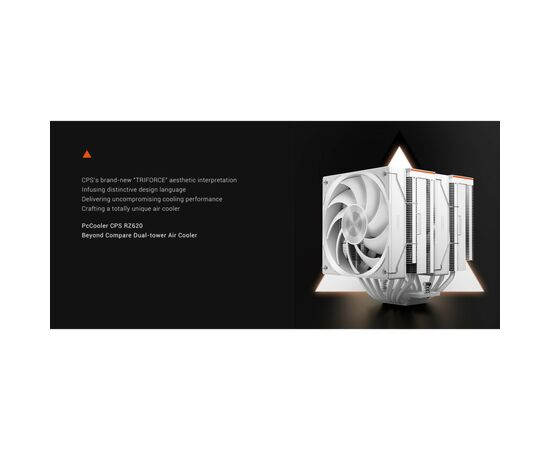 Кулер для процессора PcCooler RZ620 WH, изображение 10 Кулер для процессора PcCooler RZ620 WH, изображение 10