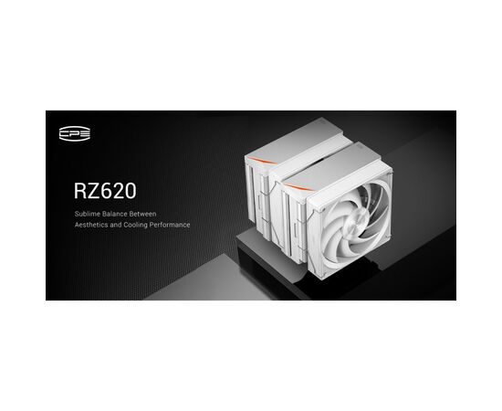 Кулер для процессора PcCooler RZ620 WH, изображение 9 Кулер для процессора PcCooler RZ620 WH, изображение 9