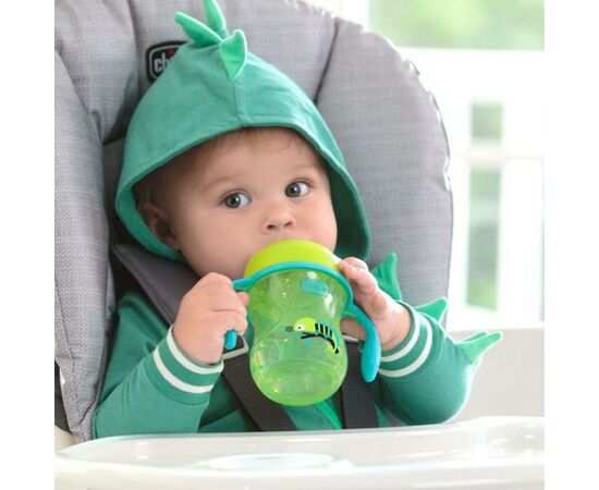 Поильник-непроливайка Chicco Training Cup от 6 месяцев 200 мл Зеленый (06921.20.04), изображение 2 Поильник-непроливайка Chicco Training Cup от 6 месяцев 200 мл Зеленый (06921.20.04), изображение 2