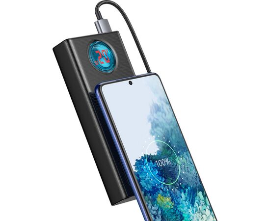 Батарея универсальная Baseus Amblight 30000mAh PD3.0/65W, QC3.0, Type-C, 4*USB (PPLG000101), изображение 7 Батарея универсальная Baseus Amblight 30000mAh PD3.0/65W, QC3.0, Type-C, 4*USB (PPLG000101), изображение 7