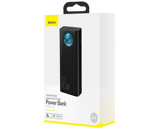 Батарея универсальная Baseus Amblight 30000mAh PD3.0/65W, QC3.0, Type-C, 4*USB (PPLG000101), изображение 8 Батарея универсальная Baseus Amblight 30000mAh PD3.0/65W, QC3.0, Type-C, 4*USB (PPLG000101), изображение 8