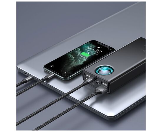 Батарея универсальная Baseus Amblight 30000mAh PD3.0/65W, QC3.0, Type-C, 4*USB (PPLG000101), изображение 9 Батарея универсальная Baseus Amblight 30000mAh PD3.0/65W, QC3.0, Type-C, 4*USB (PPLG000101), изображение 9