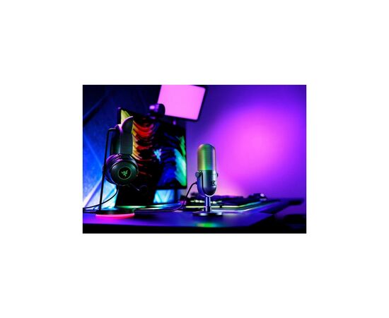 Микрофон Razer Seiren V3 Chroma Quartz (RZ19-05060300-R3M1), изображение 9 Микрофон Razer Seiren V3 Chroma Quartz (RZ19-05060300-R3M1), изображение 9
