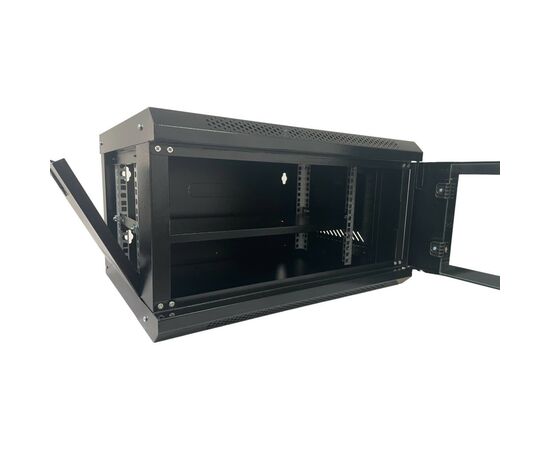 Шкаф настенный GEAR 4U 19'' 530x400x240 мм, black (GWMSN-4U), изображение 4 Шкаф настенный GEAR 4U 19'' 530x400x240 мм, black (GWMSN-4U), изображение 4
