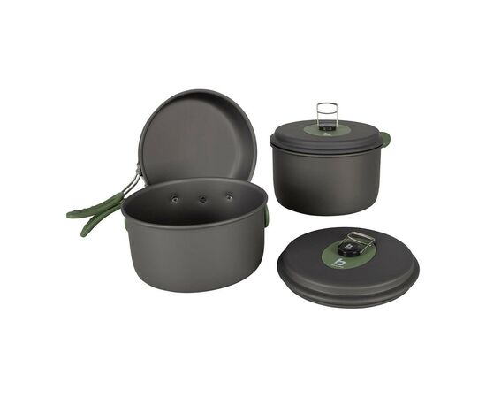 Набор туристической посуды Bo-Camp Explorer 3 Pieces Hard Anodized Grey/Green (2200239), изображение 9 Набор туристической посуды Bo-Camp Explorer 3 Pieces Hard Anodized Grey/Green (2200239), изображение 9